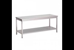 Table inox 1500x700xH850mm + 1 sous-tablette
